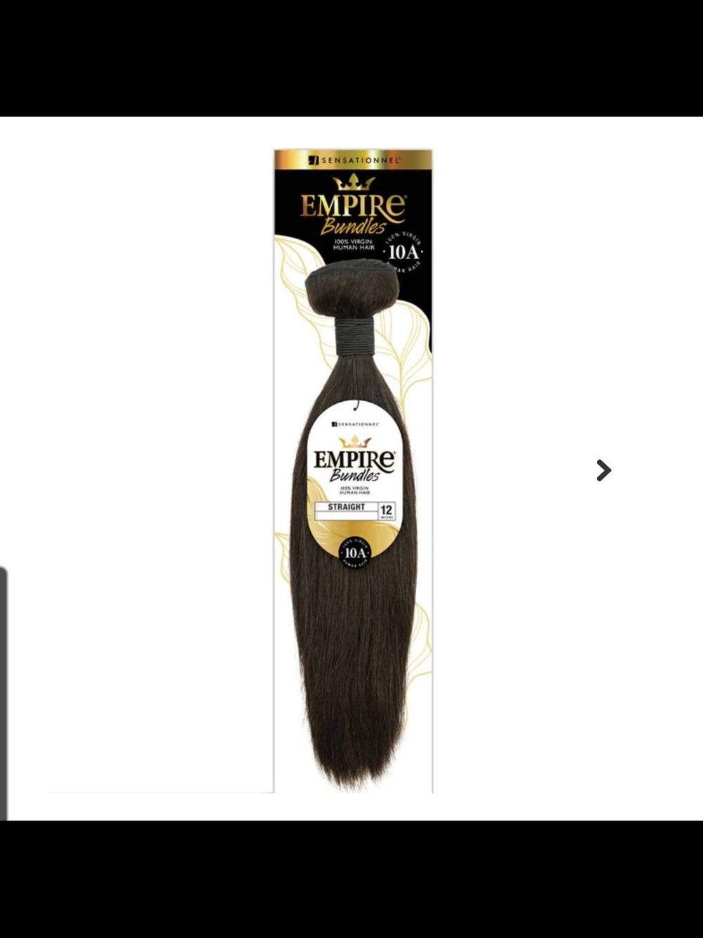 NWT Sensationnel Empire Bundles 10A 100% Virgin Human Hair Straight 16" Natural